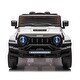 preview thumbnail 21 of 58, Kids 24V 4WD Ride-On Pickup Truck with Rocking Chair Mode, Music, Remote Control, Ages 3-6 White