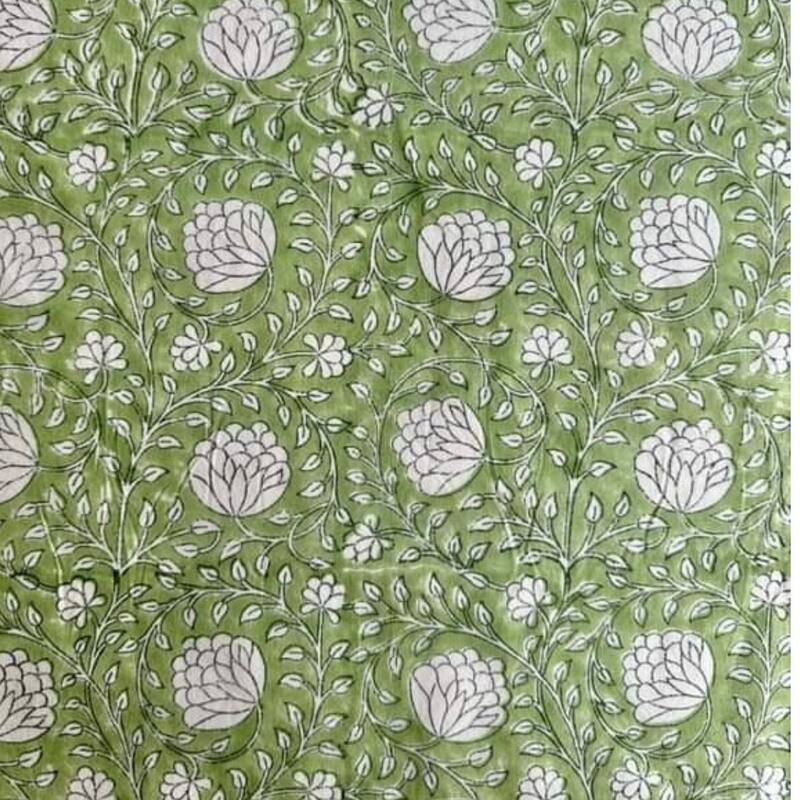Square tablecloth- Eden green floral