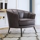 preview thumbnail 15 of 39, Modern Velvet Accent Barrel Chair Upholstered Armchair Vanity Chair