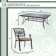 preview thumbnail 6 of 16, Hanover Traditions 11-Piece Dining Set in Tan with Ten Stationary Dining Chairs and an Extra-Long Dining Table