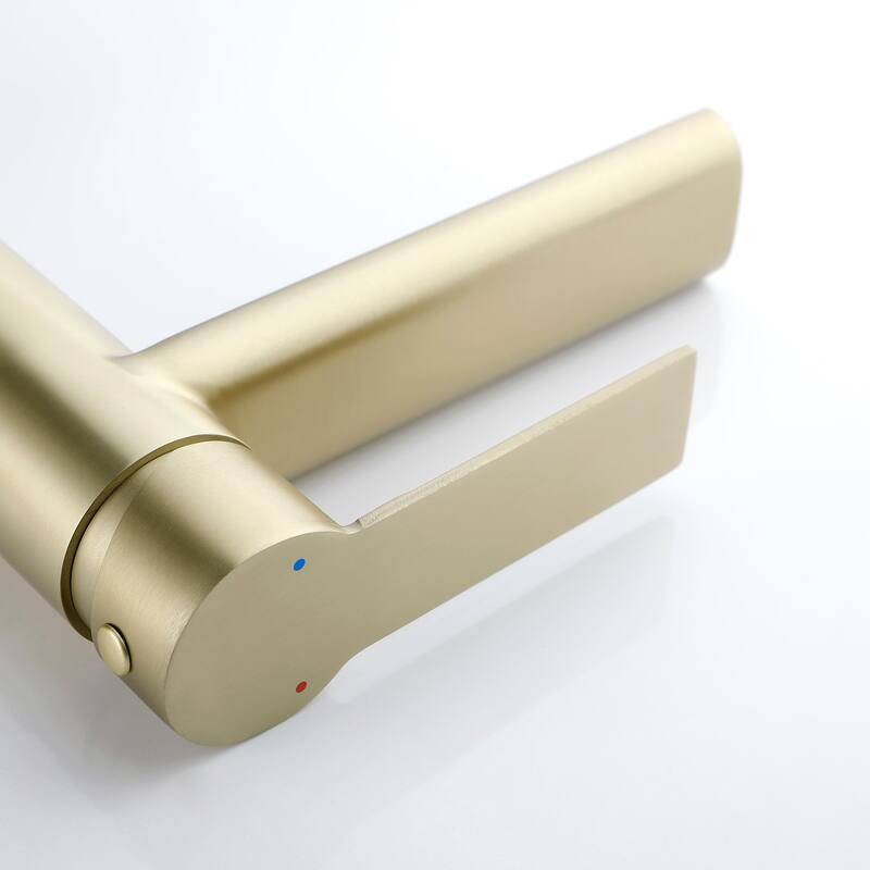 Single Handle Single Hole Bathroom Faucet - 6"12"