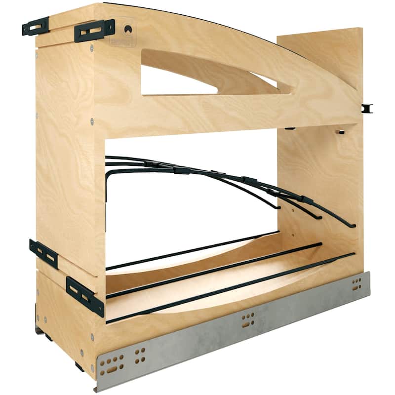 Rev-A-Shelf 447CC-BCSC-8 Craftsman 8-15/16" Wide Designer Solid Maple - Maple / Black