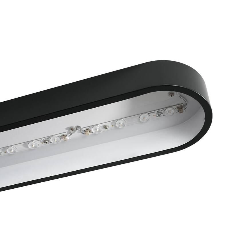 Contemporary Dimmable LED Streamlined Oval Flush Mount 31.5in