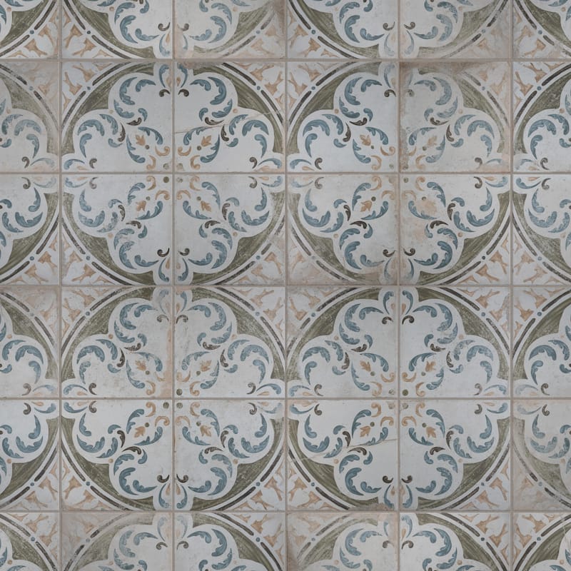 Merola Tile Kings Porto Amaral 17-5/8" x 17-5/8" Ceramic Floor and Wall Tile