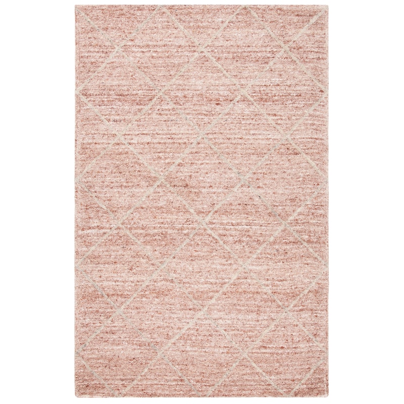 SAFAVIEH Handmade Himalaya Fretwork Trellis Wool Rug - 4' x 6' - Fuchsia