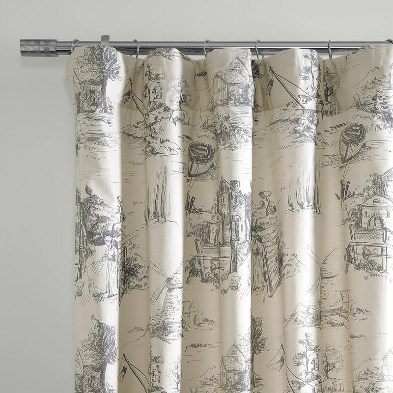 Exclusive Fabrics Textured Cotton Printed Curtains for Bedroom and Living room (1 Panel)