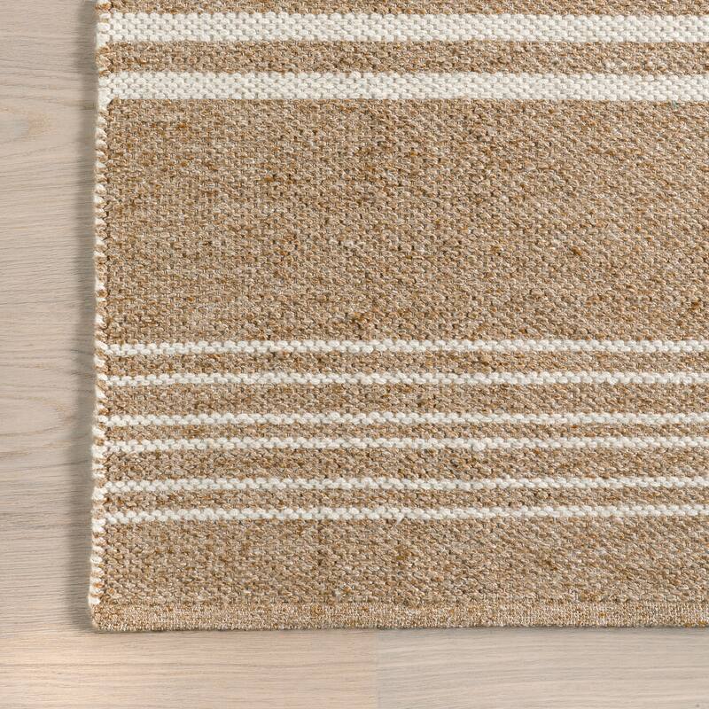 Birchwood Reversible Striped Wool Area Rug