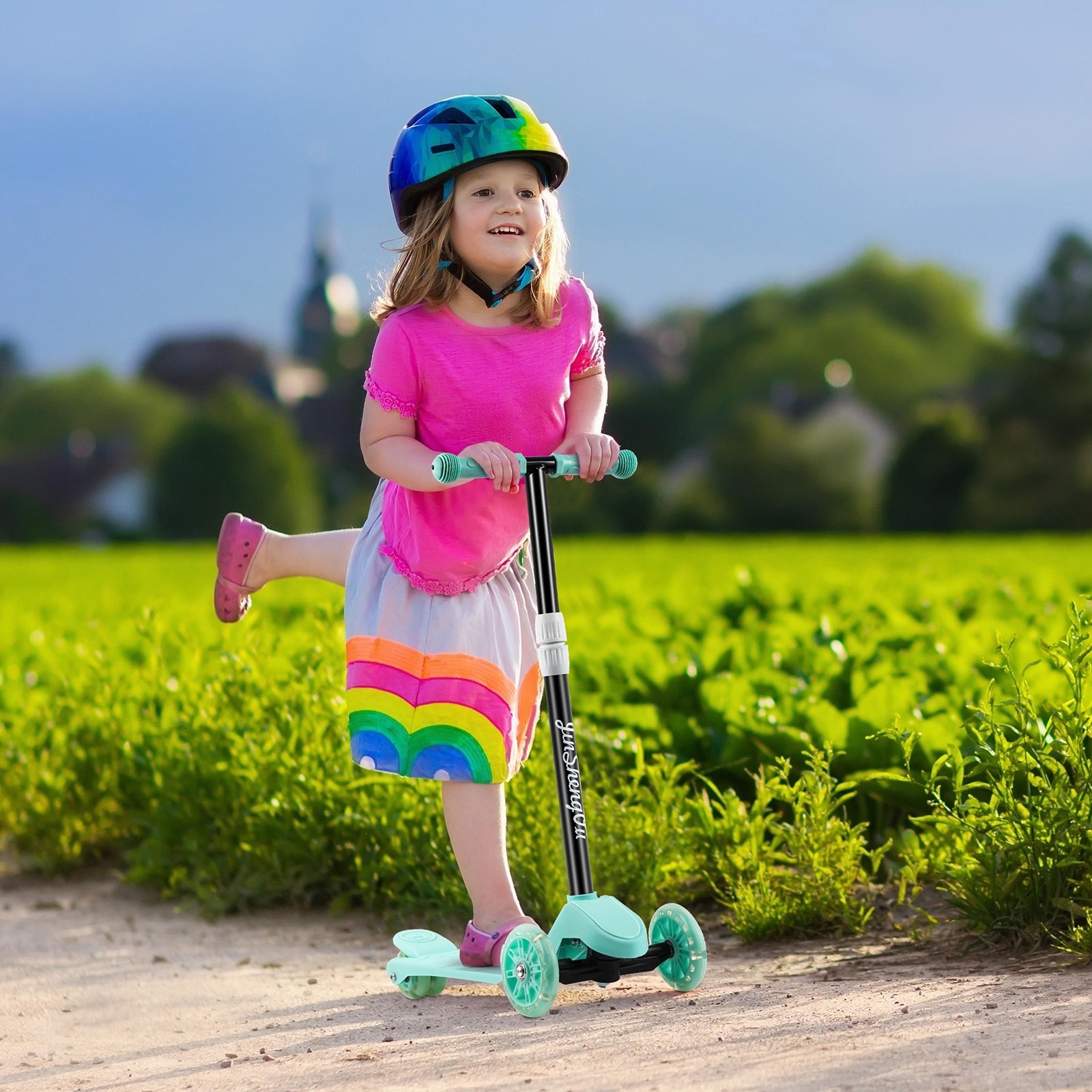 Kick Scooter Scooty For Girls Kids Boys Toys Age 4-6 Globber