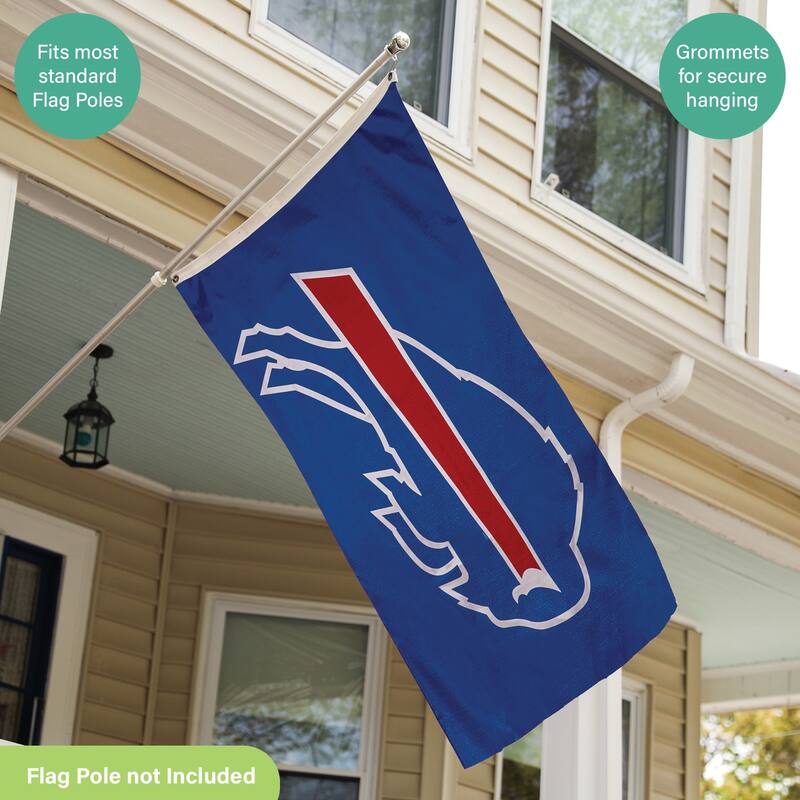 Buffalo Bills Single Sided Flag w/ 2 Grommets, 3'x5'