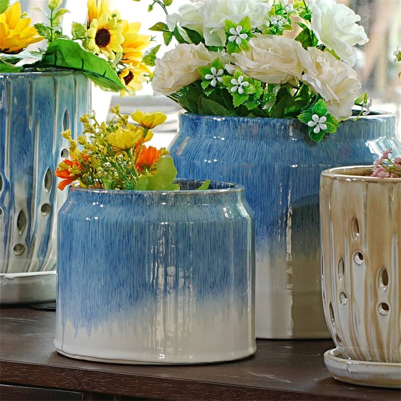 Modern Ceramic Flowerpot (Set of 2)