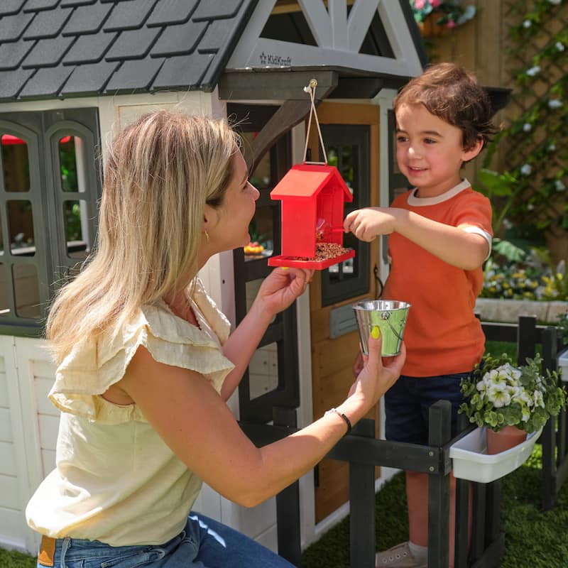 KidKraft Riverscape Wooden Playhouse - White - N/A