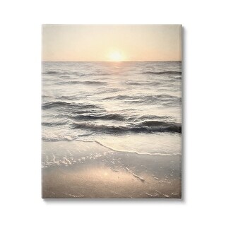 Stupell Sunset on Ocean Ripples Canvas Wall Art Design by Graffi*Tee ...