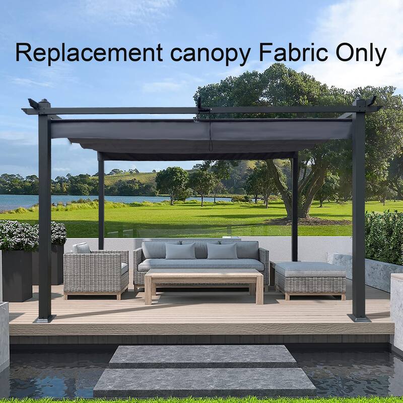 13x10 Ft Replacement Canopy Top Cover for Outdoor Retractable Pergola