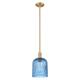 Option Brushed Brass / Blue Shade