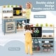 preview thumbnail 6 of 4, 2 in 1 Fir Wood Outdoor Play Kitchen & Grocery Store for Boys Girls