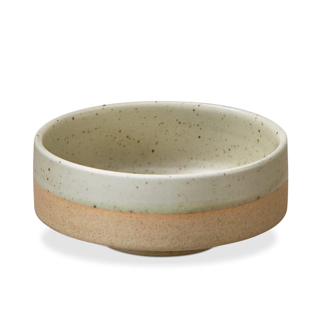 Speckle Glaze Taupe Brown Porcelain Serving Bowl 8oz Dishwasher Safe 2 in H x 4.7 in Dia Everyday Use - Taupe Brown
