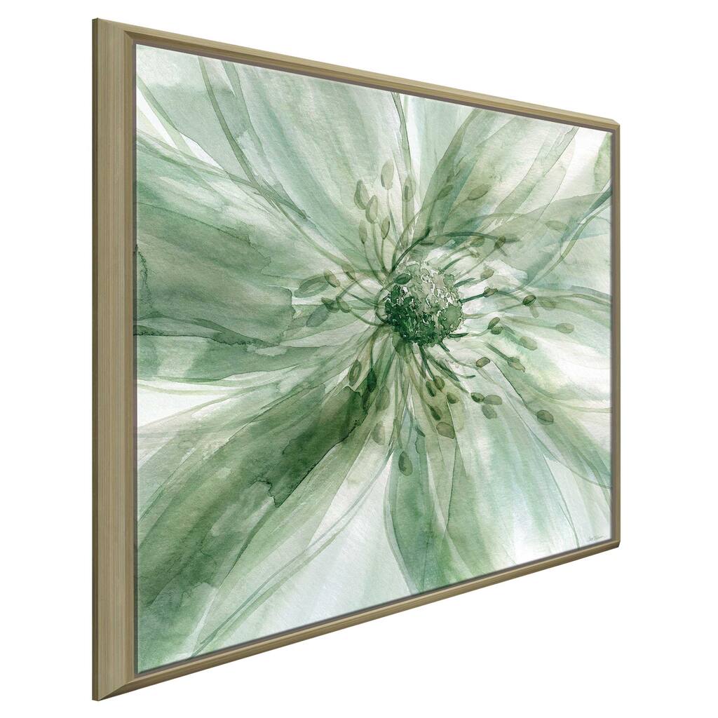 "Macro Sage Flower I" by Carol Robinson Print on Floating Canvas
