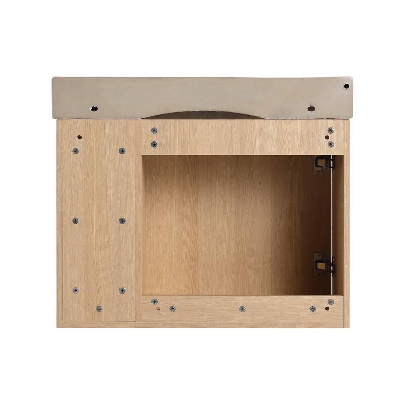 Bathroom Vanity With Sink In 24/28 Inch, Floating Bathroom Vanity With Soft Close Door