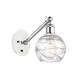 Option White and Polished Chrome / Clear Deco Swirl