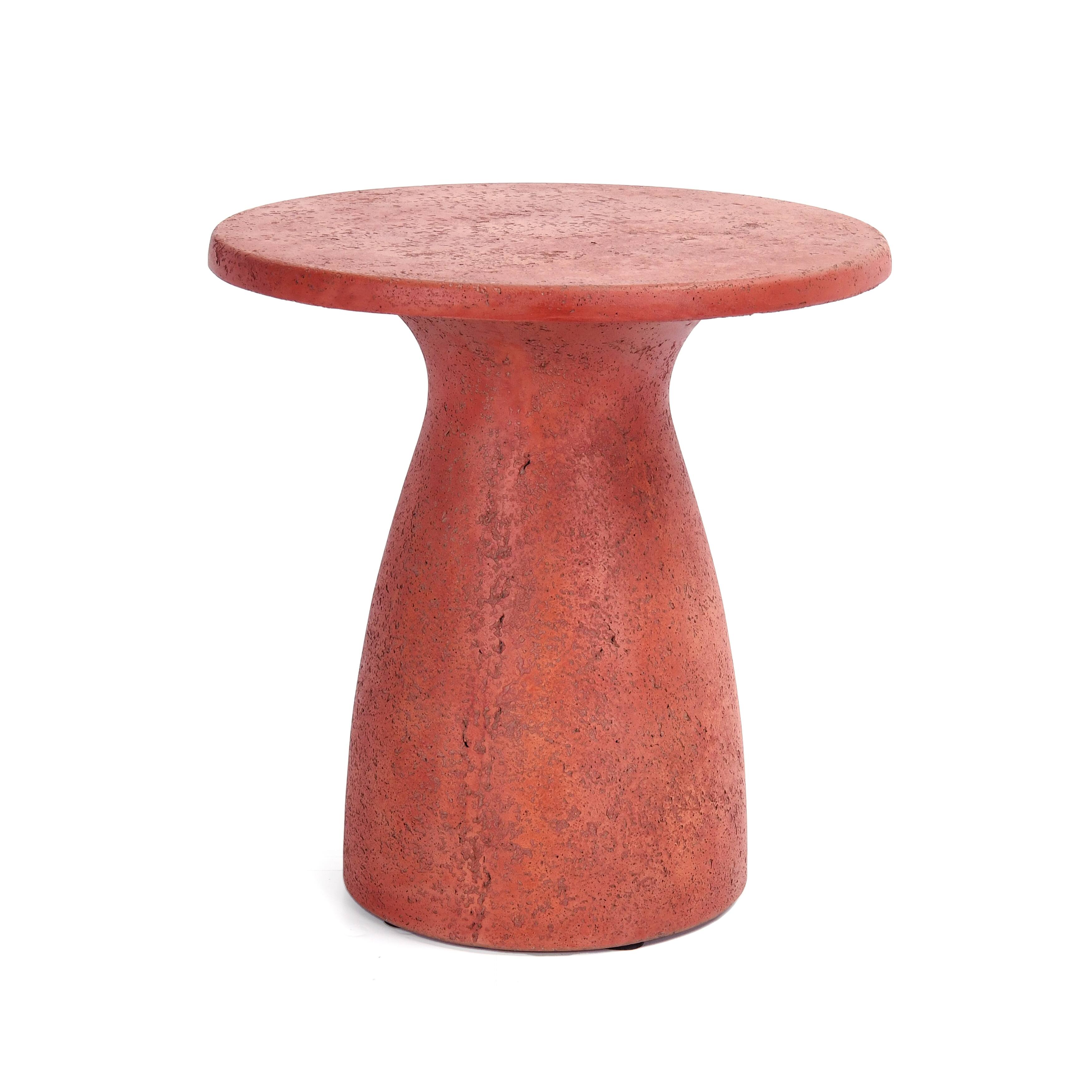 Collins 16inch Concrete Outdoor Accent Table by Kosas Home On Sale