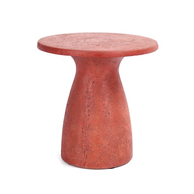 Classic Home Collins 16-inch Concrete Outdoor Accent Table