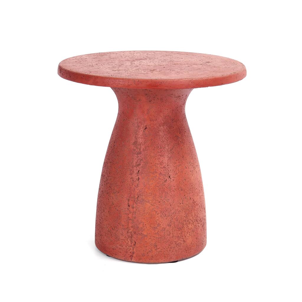 Classic Home Collins 16-inch Concrete Outdoor Accent Table