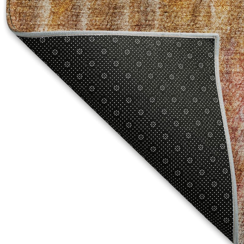 Machine Washable Indoor/ Outdoor Contemporary Ombre Chantille Rug