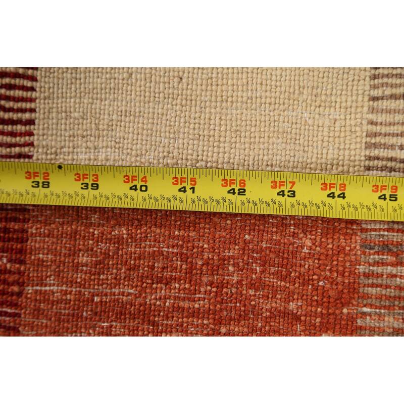 Modern Gabbeh Kashkoli Oriental Area Rug Wool Hand-knotted Carpet - 3'0" x 4'7"
