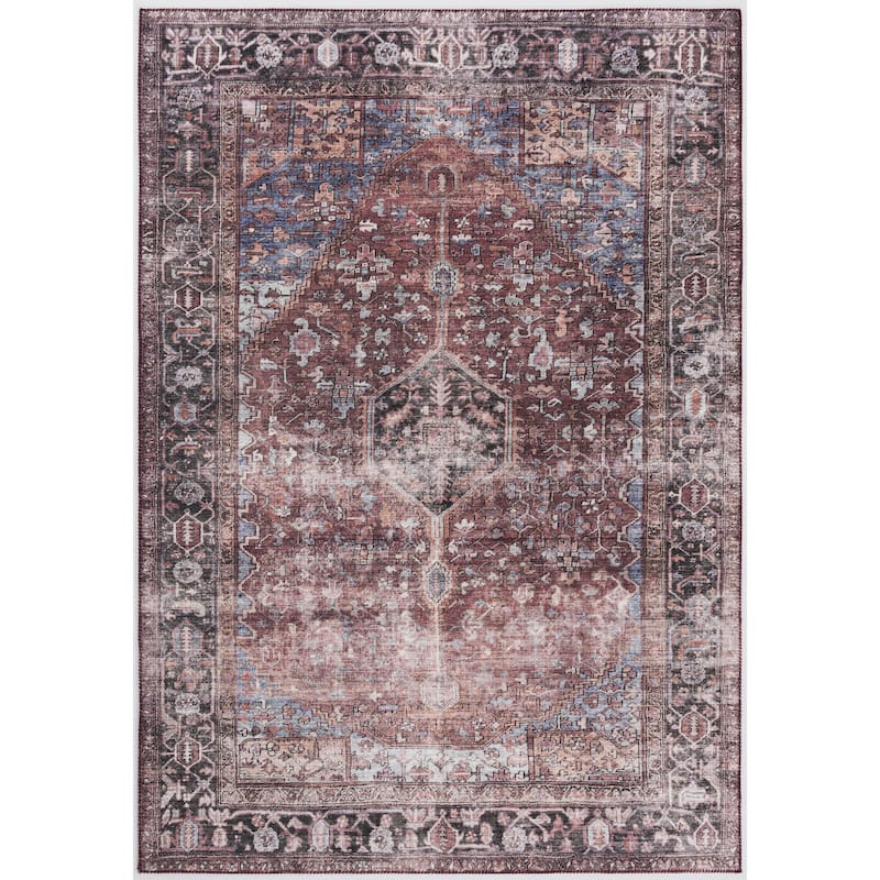 Abani Paloma PAL100A Vintage Merlot Area Rug