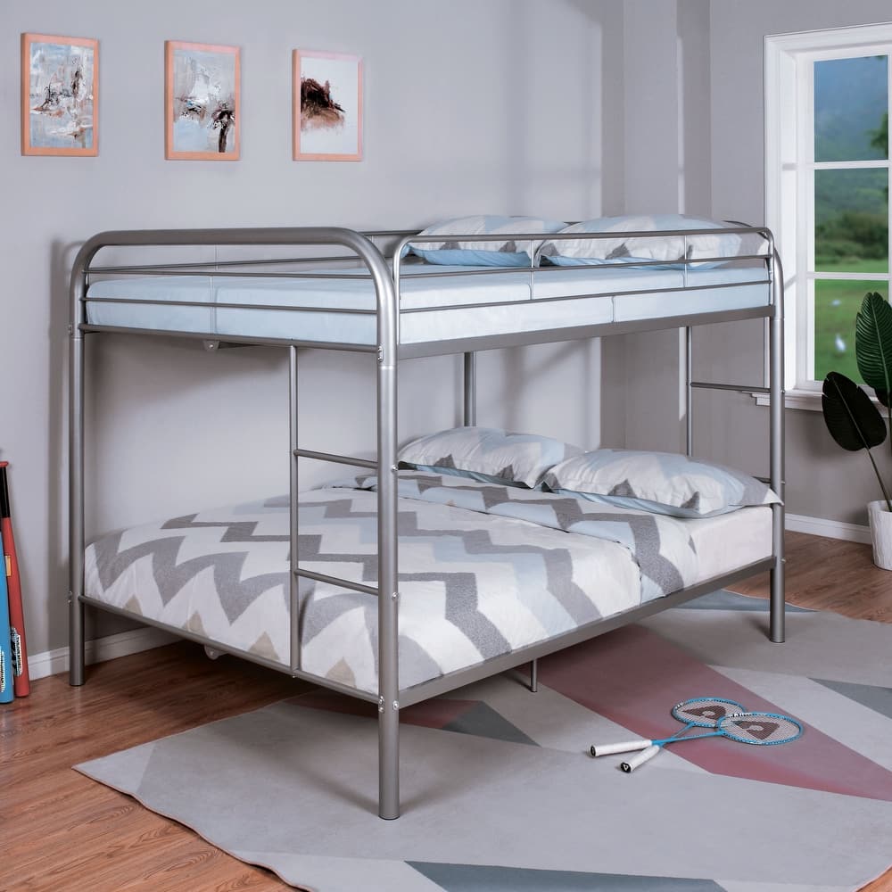 Furniture of America Hind Modern Metal Full over Full Bunk Bed