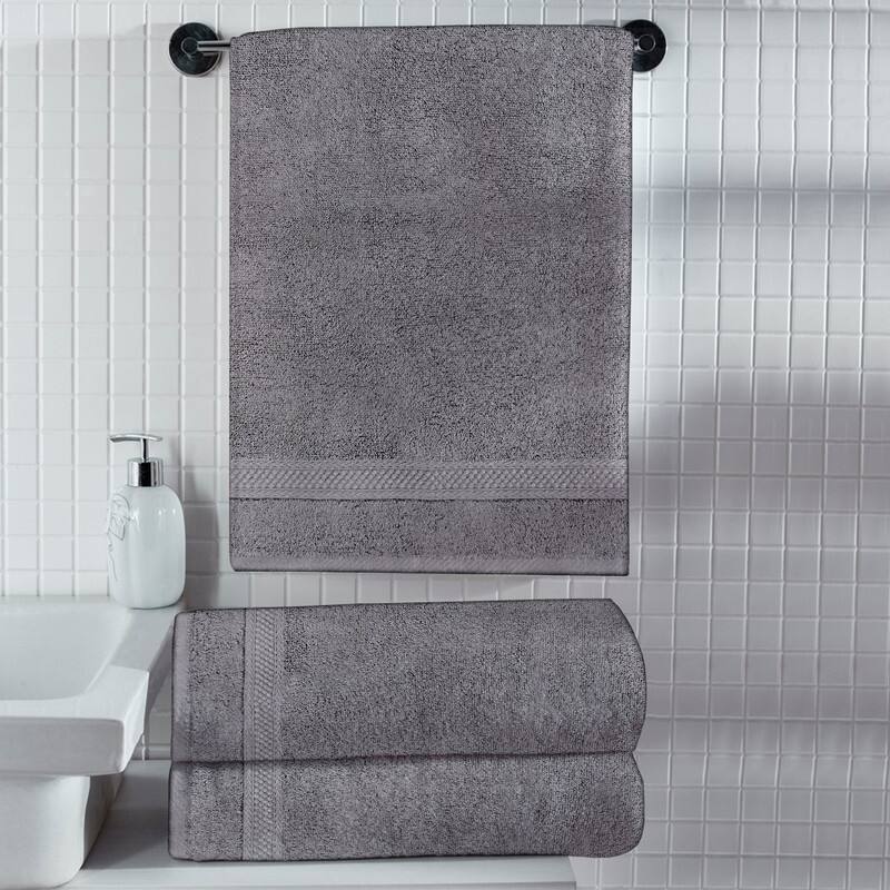 A1HC Bath Sheet 500 GSM 100% Ring Spun Cotton Low Lint, Ultra Soft, Highly Absorbent Quick Drying Bathroom Sheet Sets