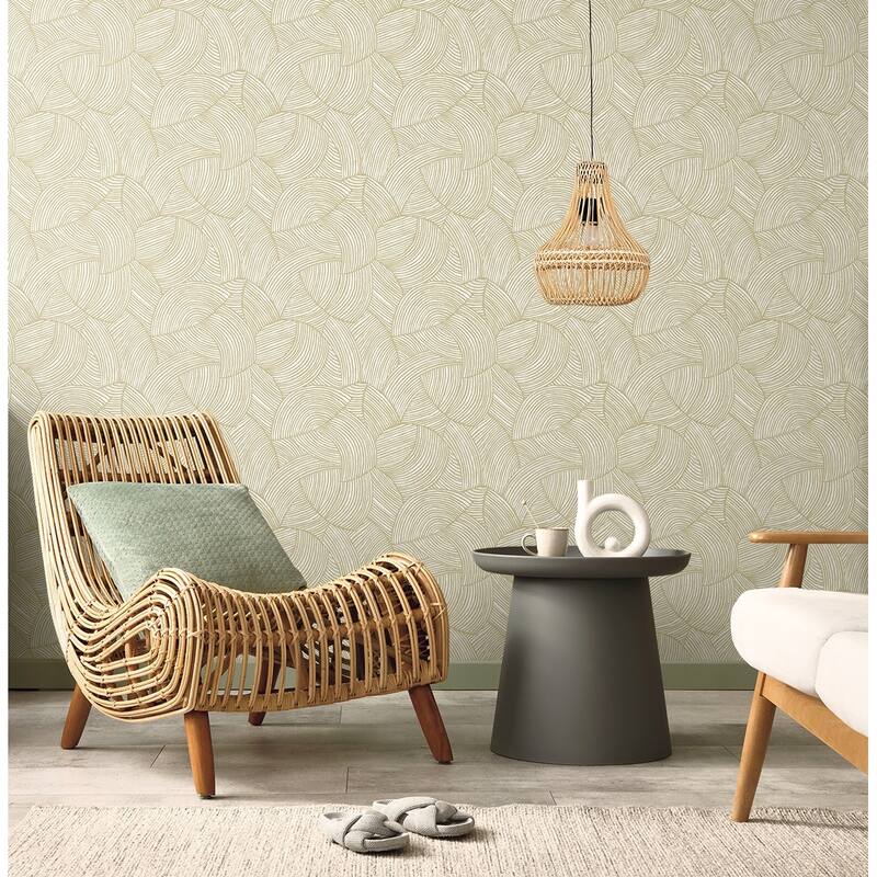 Seabrook Designs Stellara Palms Non-Woven Unpasted Wallpaper