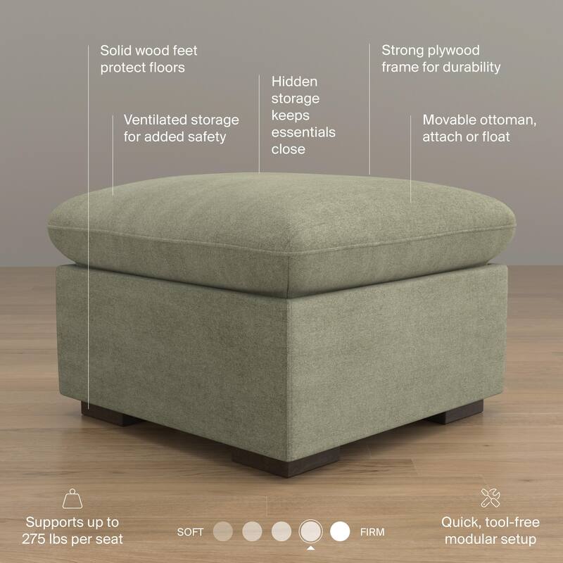 Bush Home Sienna Modular Storage Ottoman