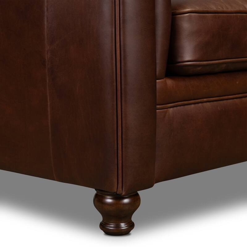 Poly & Bark Lyon Lounge Chair - Genuine Italian Leather