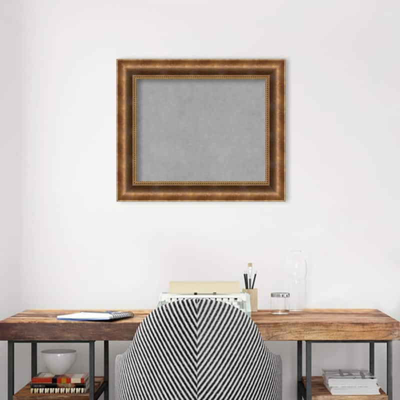 Amanti Art Manhattan Bronze Framed Magnetic Board