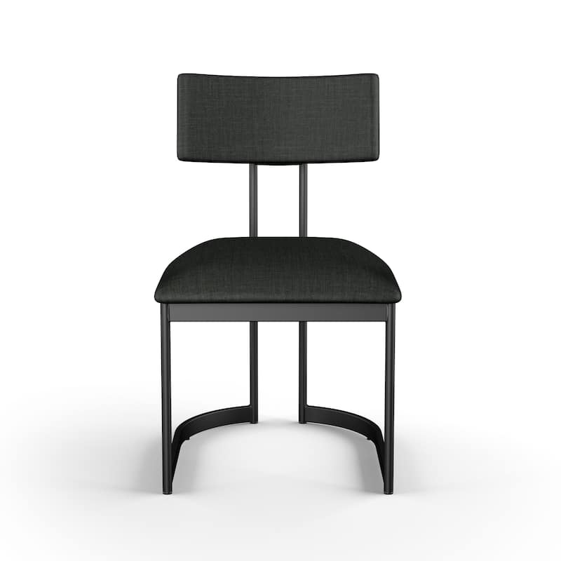 Amisco Lucio Upholstered Dining Chair with Metal Legs