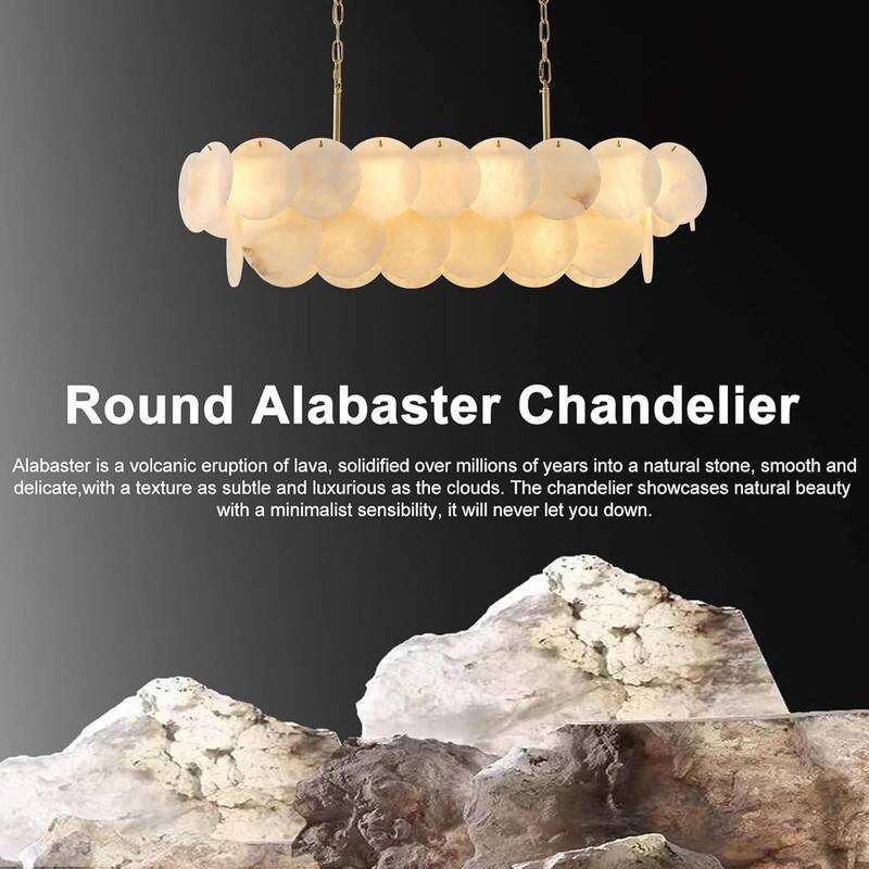 KAYLA Modern Natural Marble Living Room Chandeliers