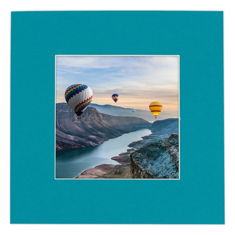 16x20 Mat for 11x14 Photo - Teal Blue Matboard for Frames Measuring 16 x 20 Inches - To Display Art Measuring 11 x 14 Inches