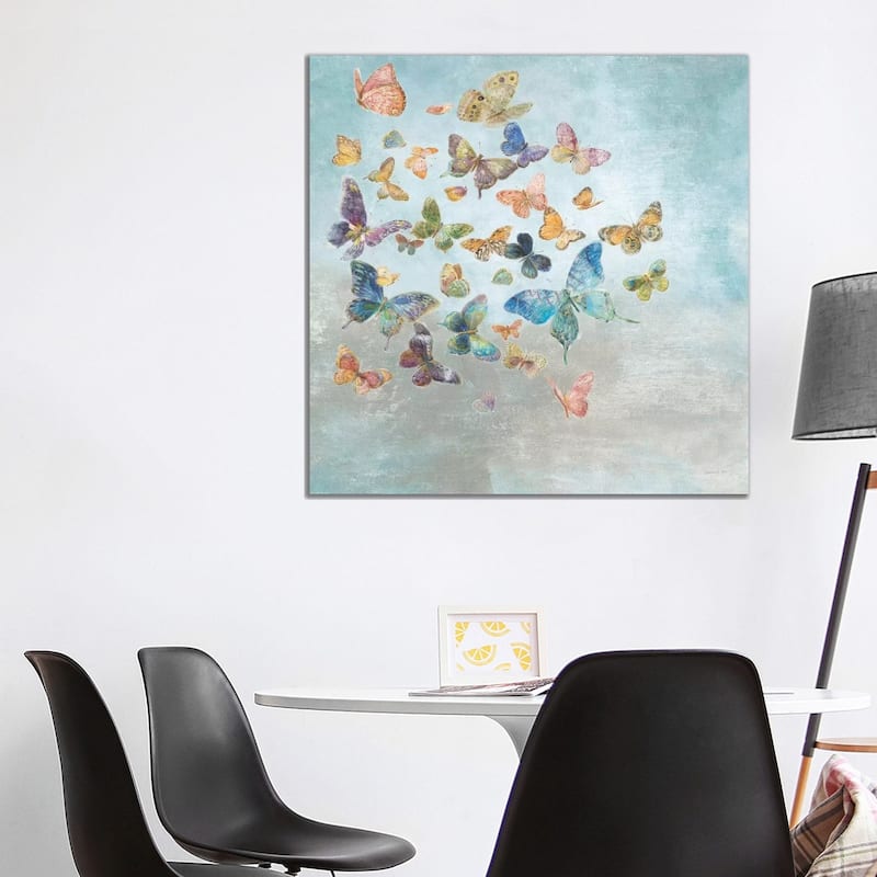 iCanvas "Beautiful Butterflies Square" by Danhui Nai Canvas Print - 37x37x1.5