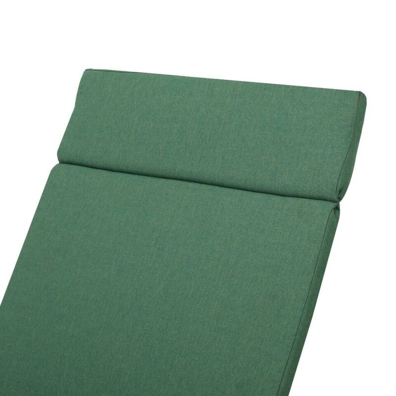 Roomfitters Salem Outdoor Chaise Lounge Cushion with Ties, Water Resistant, Patio Pad