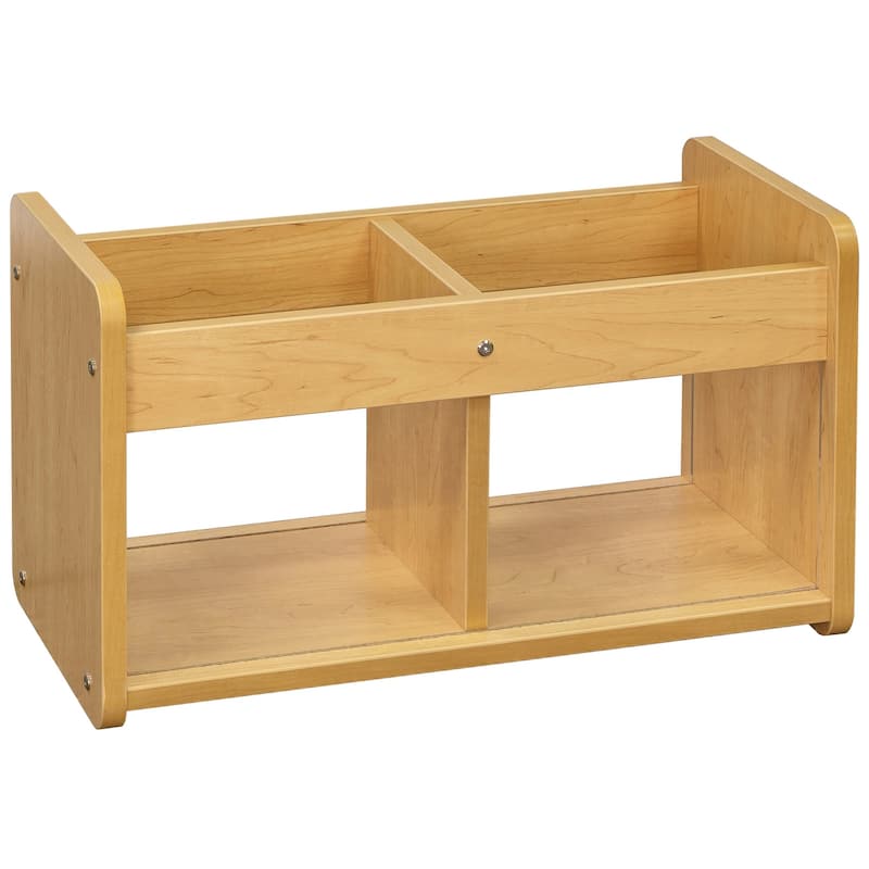 Tot Mate Laminate Book / Toy Storage - 24" x 12" x 14" - Maple - Assembled