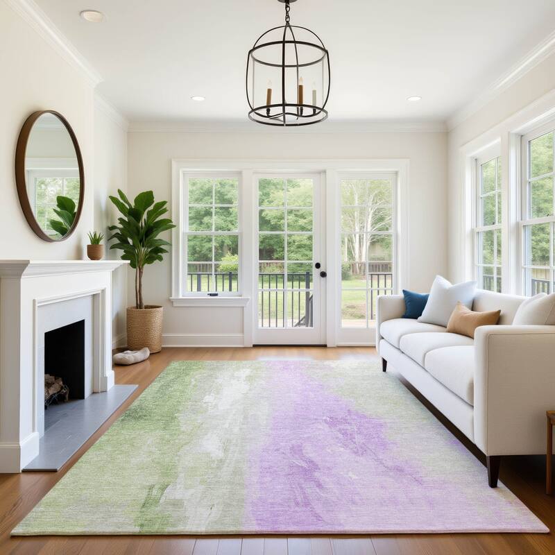 Premium Washable Super Soft Modern Watercolor Mayfield Rug