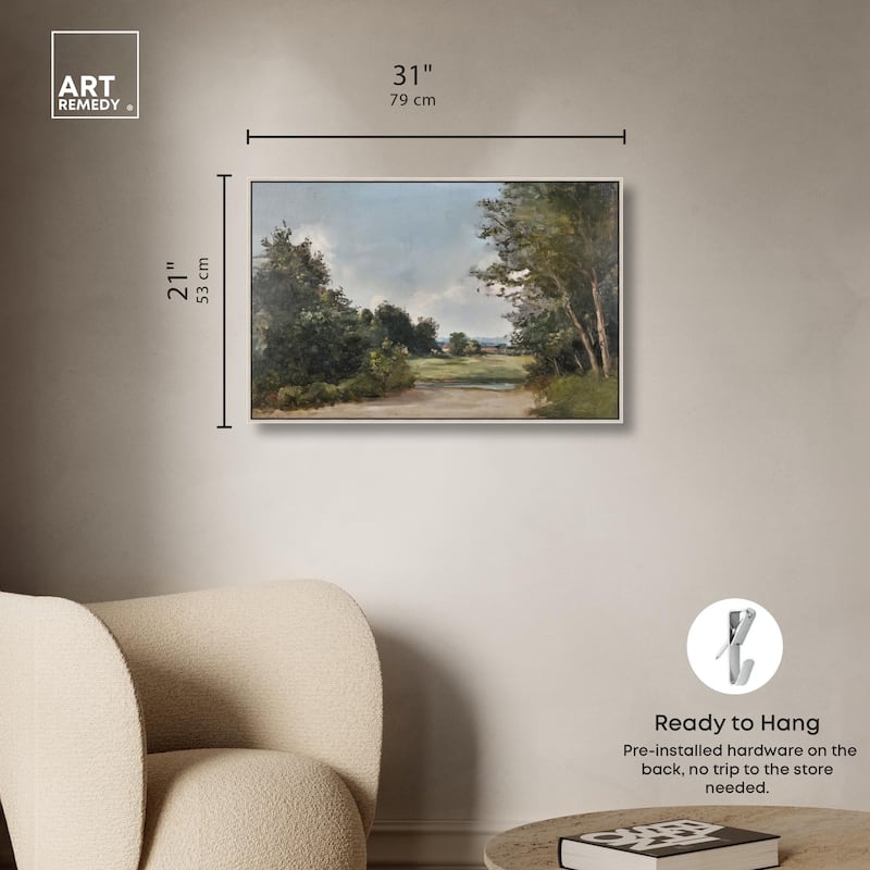 Hilltop Tower View II Canvas by Art Remedy