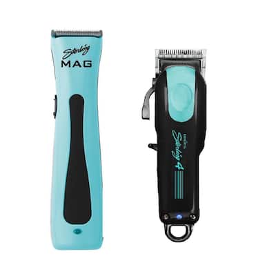 Wahl Sterling Mag Trimmer with Sterling 4 Clipper Limited Edition - Aqua/Black