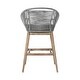 preview thumbnail 58 of 69, Tutti Frutti Solid Eucalyptus Wood and Rope Outdoor Patio Counter or Bar Height Barstool