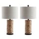 preview thumbnail 2 of 14, Enzo 25" Coastal Water Hyacinth LED Table Lamp, (Set of 2), by JONATHAN Y Natural