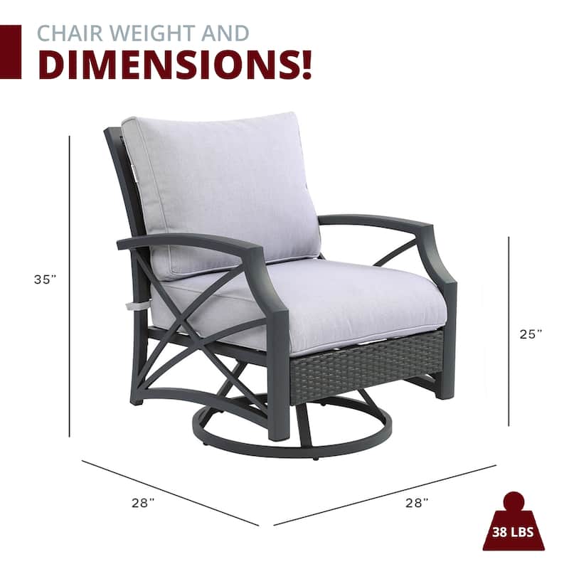 Kai 32" Square Concrete Propane Fire Pit Set for Patio (40,000 BTU)
