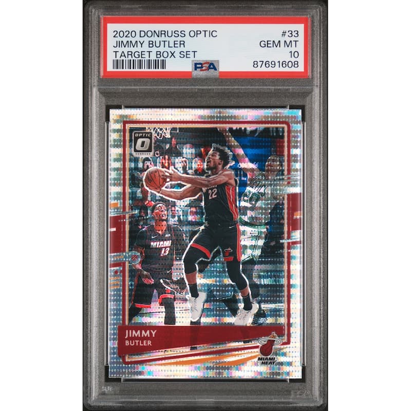 Jimmy Butler 2020 Panini Donruss Optic Target Box Set Card #33 Graded PSA 10 - 8'6" x 11'6"