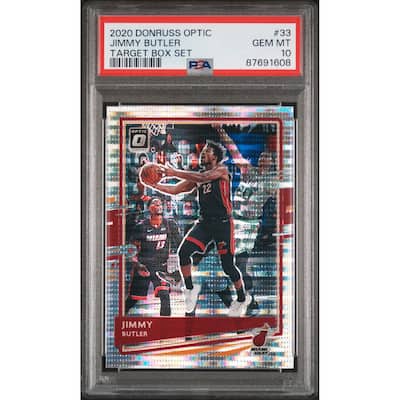 Jimmy Butler 2020 Panini Donruss Optic Target Box Set Card #33 Graded PSA 10 - 8'6" x 11'6"