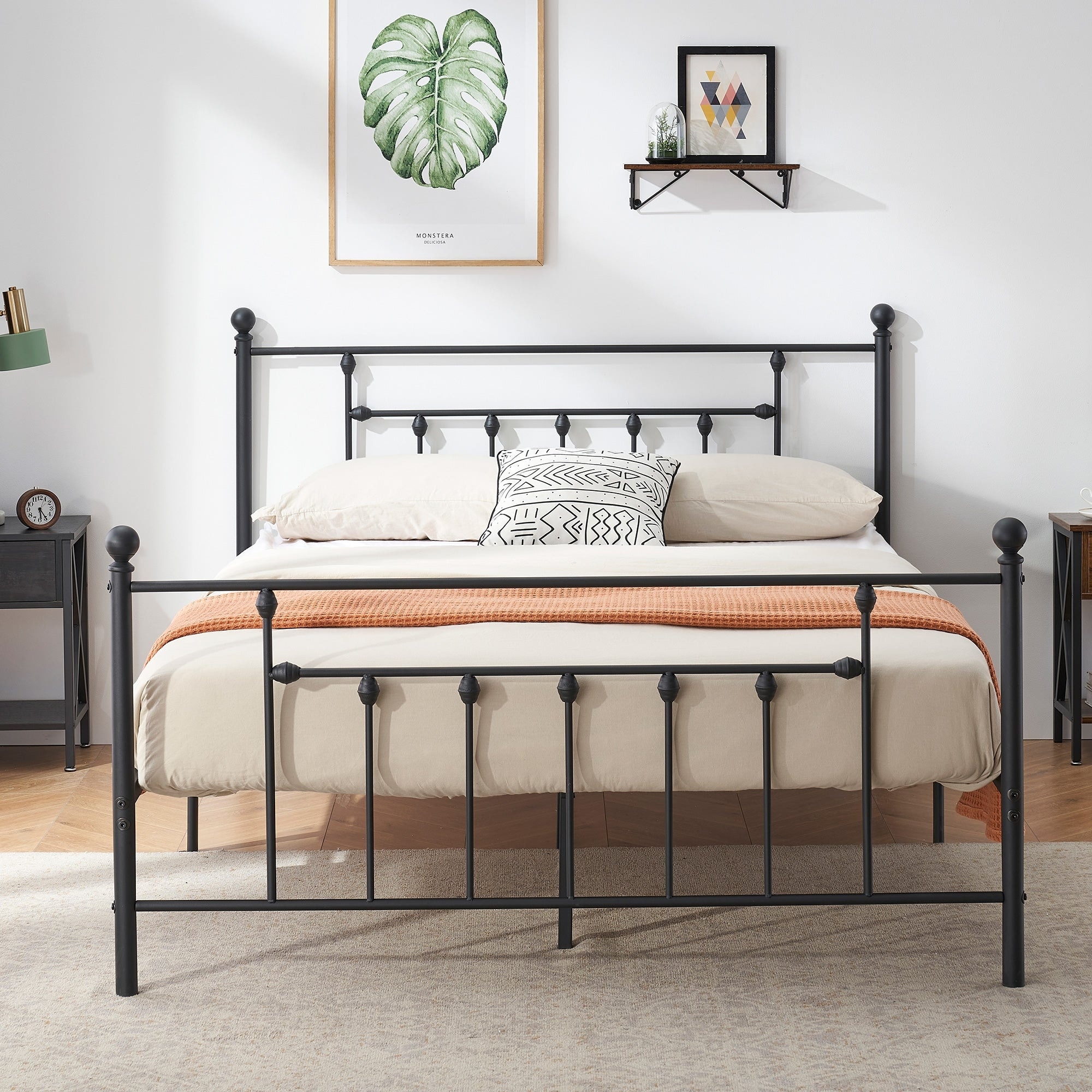 Vecelo 14 Inch Twin/Full/Queen/King Size Bed Frame Metal Platform